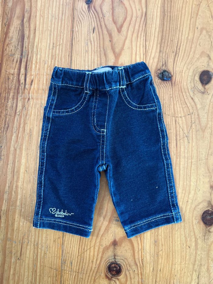 Jean pantacourt bébé fille