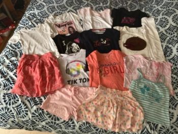 Lot tee shirts fille