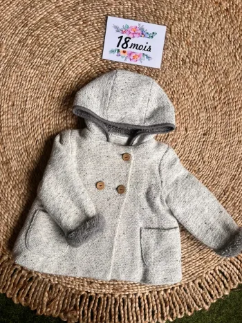 Manteau doublé boutonnage Zara 18 mois