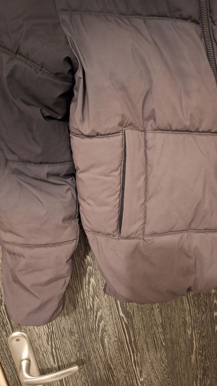 Doudoune épaisse tie and dye gris et noir - photo numéro 3