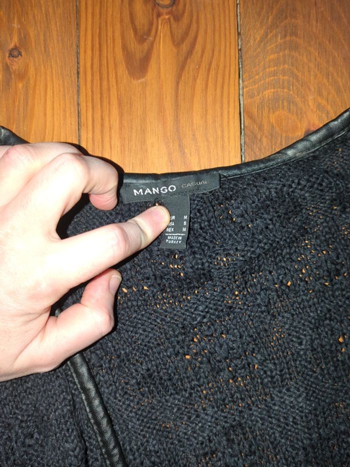Gilet sans bouton Mango maille M - photo numéro 3