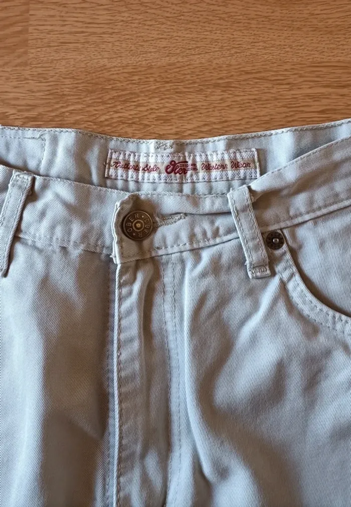 Pantalon toile beige - Marque Ober - Vintage - photo numéro 2