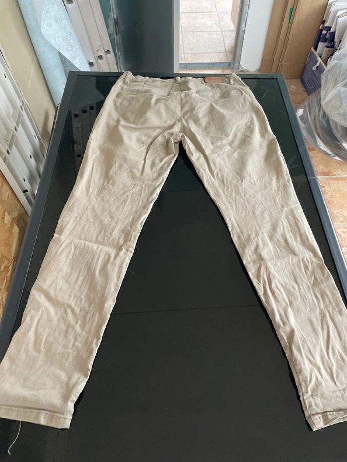 Pantalon beige de la marque Nina Carter, en taille L - photo numéro 6