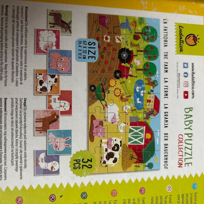 8 puzzles de la ferme à partir de 2 ans - photo numéro 2