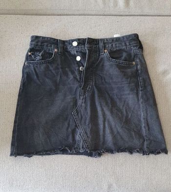 Jupe en jean noir H&M