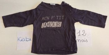 Sweat-shirt Kiabi gris foncé