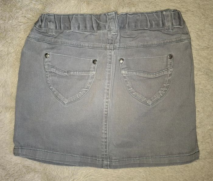 Jupe droite grise 10 ans - photo numéro 4
