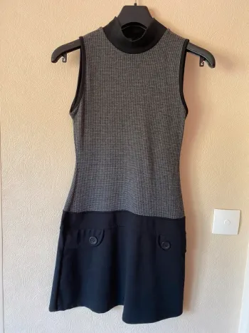 Robe noire et gris