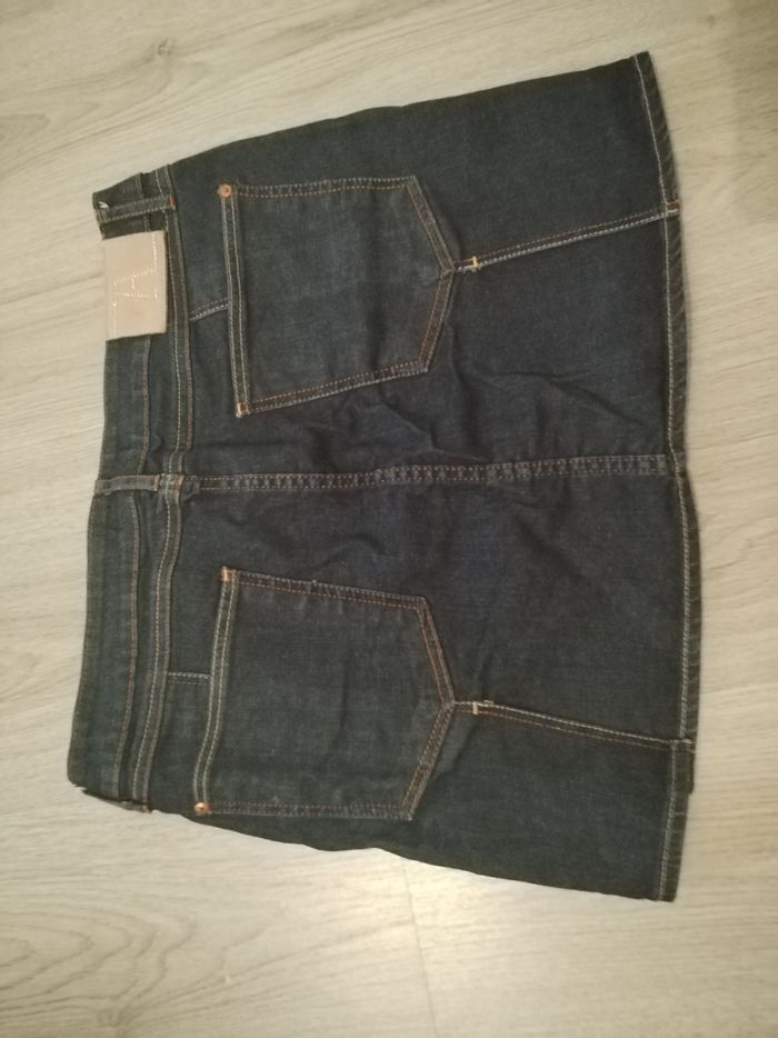 Jupe courte en jeans zara women taille L - photo numéro 2