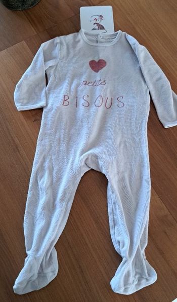 Pyjama eponge rose _ 24 mois 86 cm_ kiabi