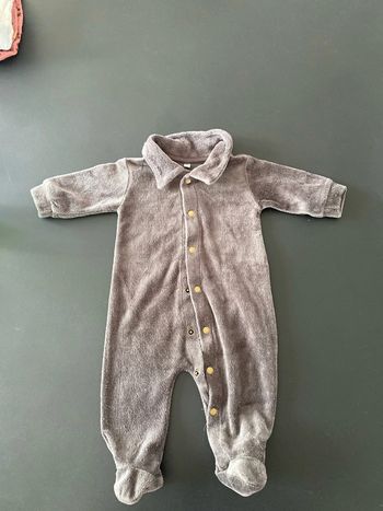 Pyjama zeeman velour anthracite