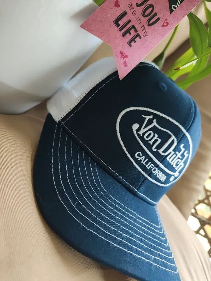 Casquette Trucker Von Dutch bleue marine - photo numéro 3