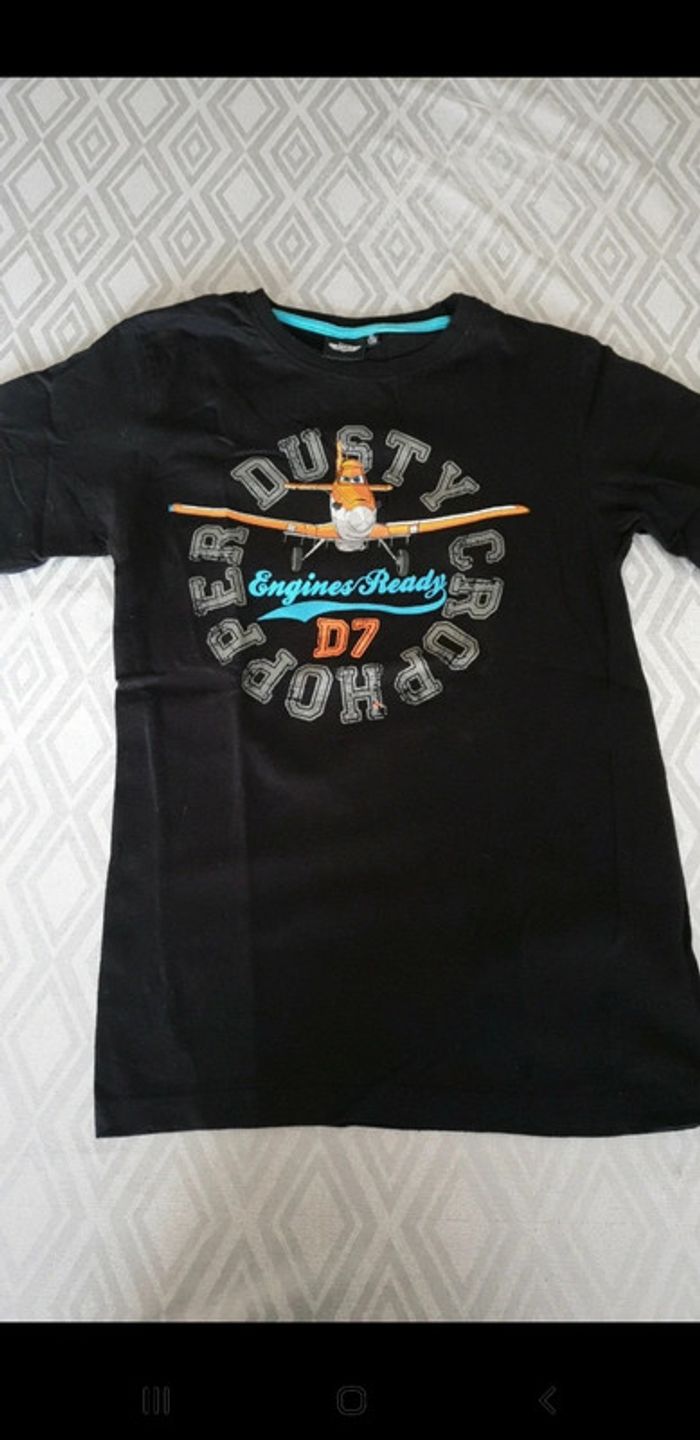 T-shirt plane noir 10 ans