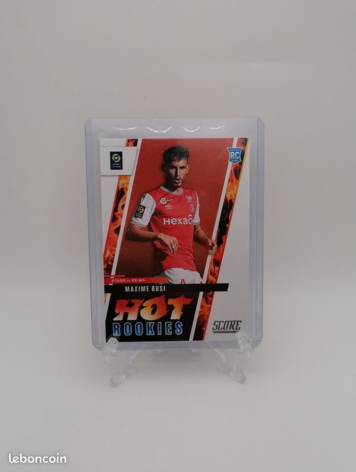 Carte Panini score Ligue 1 2022-23 Rookie Card HOT ROOKIES Maxime Busi n°19