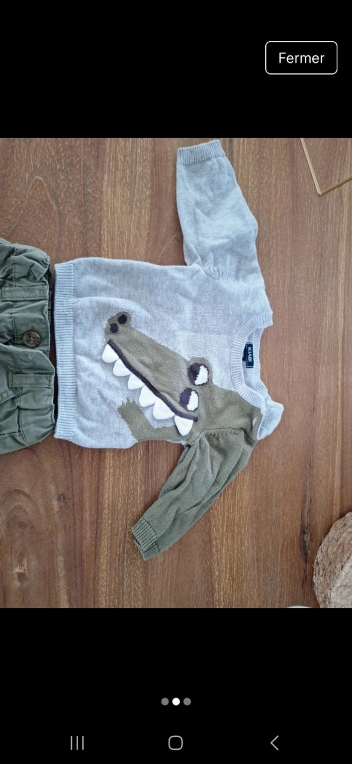 Ensemble pantalon + pull 1 mois - photo numéro 2