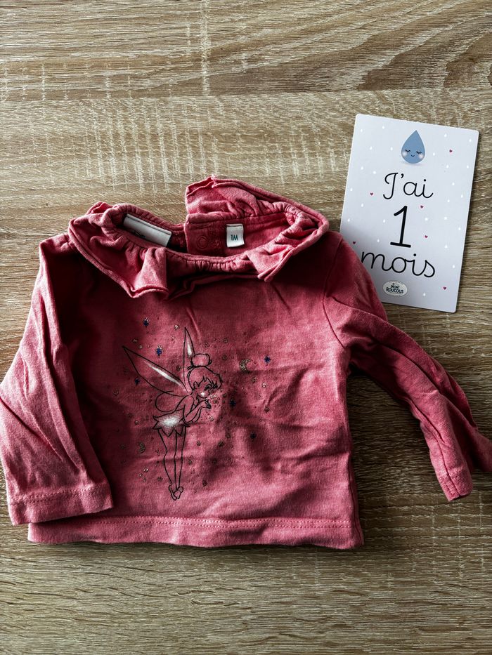 Tee shirt fée clochette DISNEY t.1m