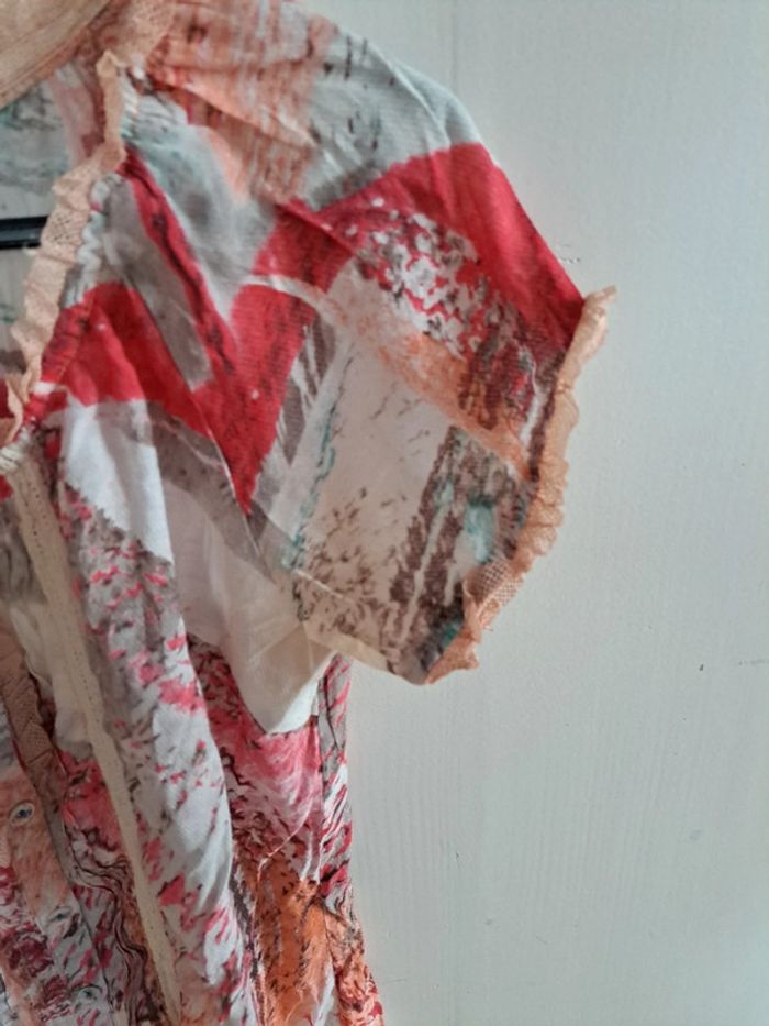 Blouse manche courte ton rose M soggo paris - photo numéro 6