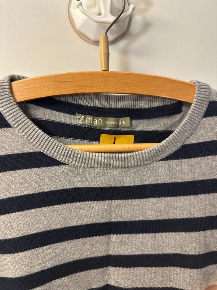 Pull léger rayures homme - photo numéro 2