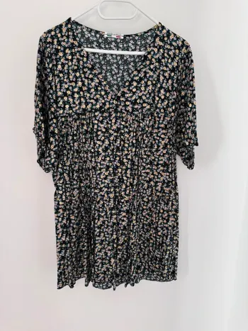 Robe courte fleurie