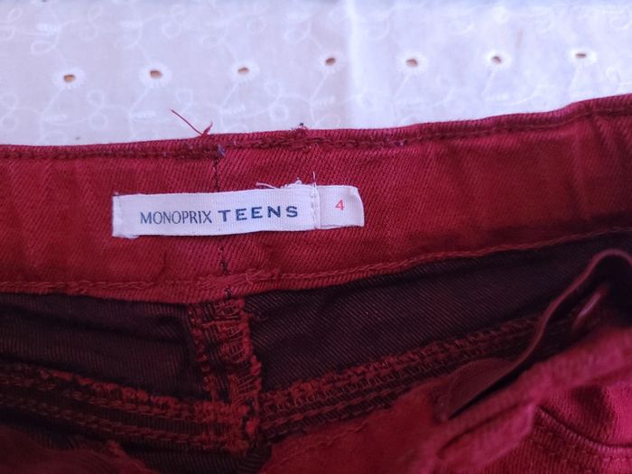 Pantalon bordeaux - photo numéro 3