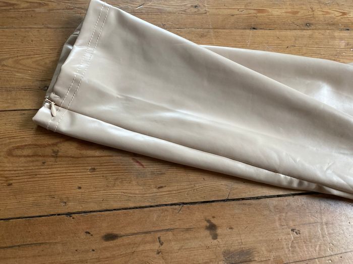 Similicuir écru état neuf Pantalon skinny Legging M - photo numéro 10