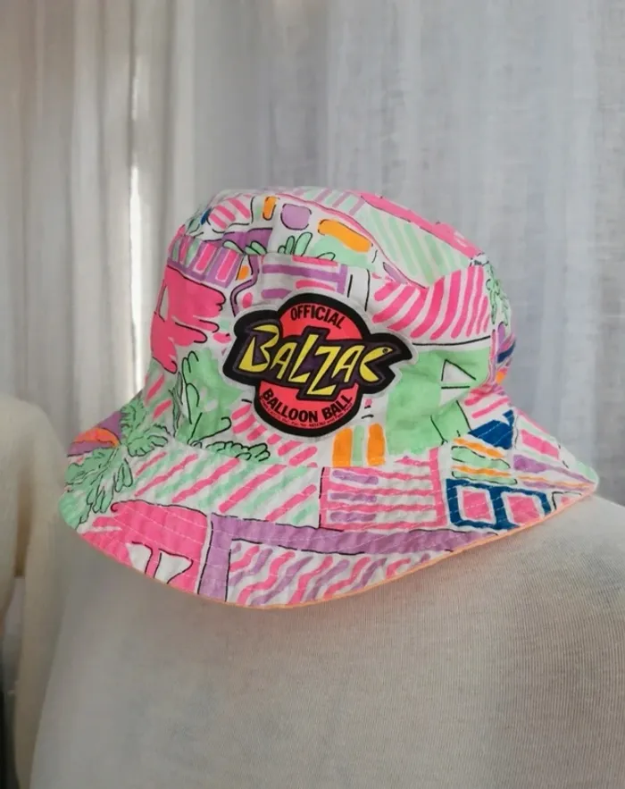 Bob chapeau réversible vintage année 80 Balzac