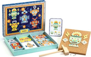jeu Tap tap robots - Djeco jouet en bois