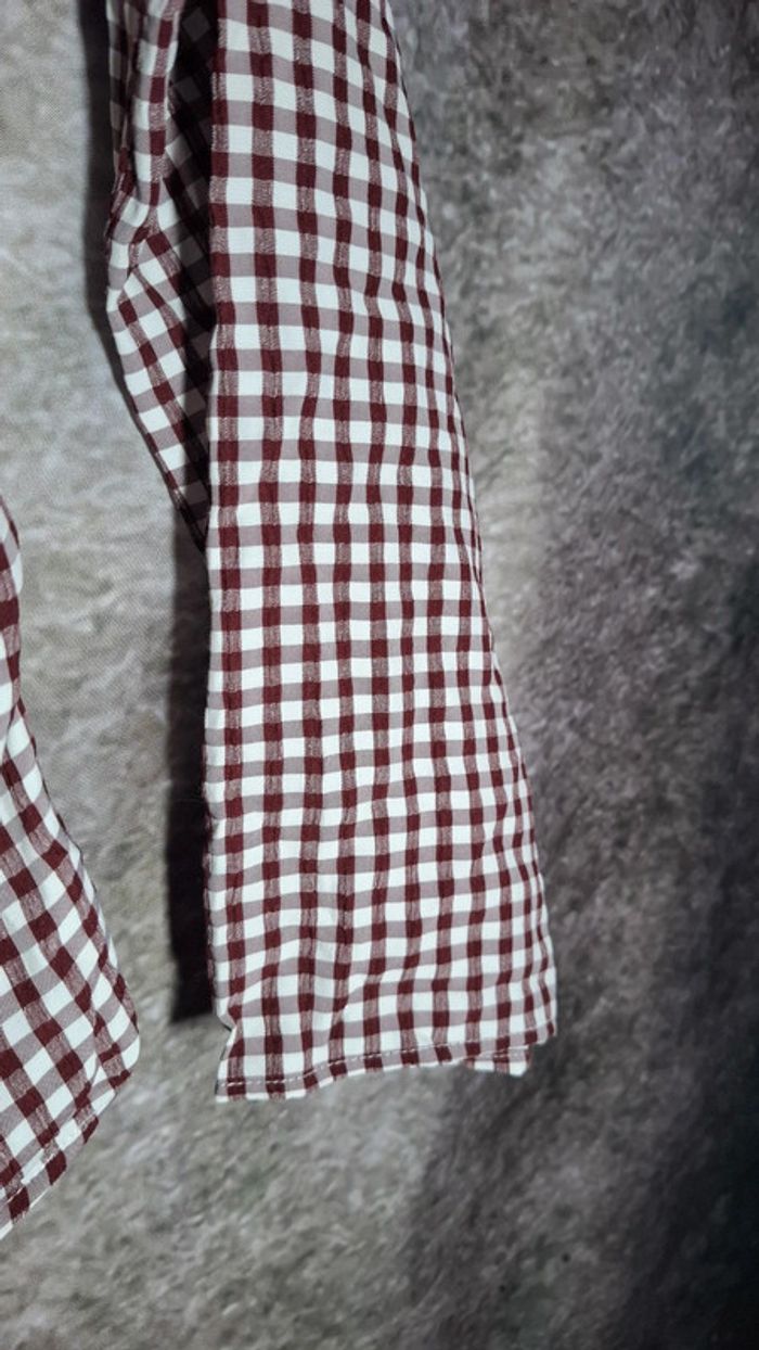 Top vichy marron - photo numéro 7