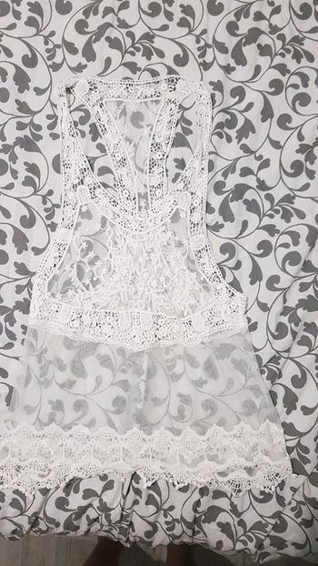 Debardeur Tunique dentelle