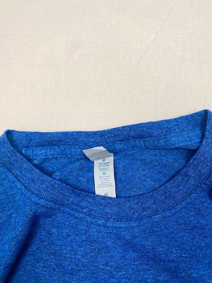 t-shirt imprimé sport USA volleyball, bleu, homme, taille M - photo numéro 3