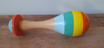 Maracas en bois multicolore