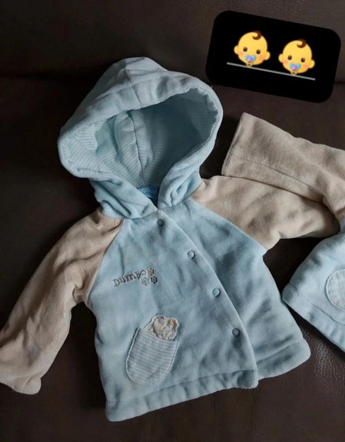 Lot de 2 vestes pour jumeaux fille ou garçon 50 cm Naissance Disney - photo numéro 3