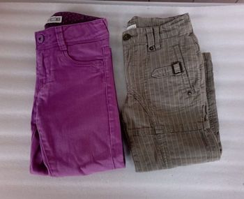 Lot 2 pantacourts fille  7 ans