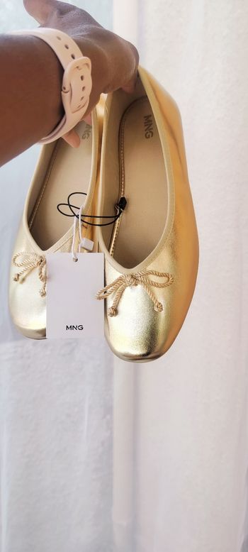 Ballerines dorées Mango 