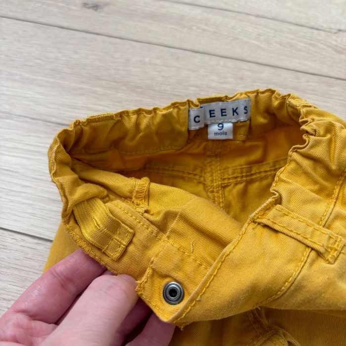Pantalon fille Creeks 9 mois Moutarde Lapin - photo numéro 3