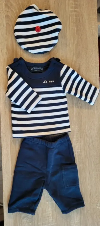Ensemble marin 3 mois