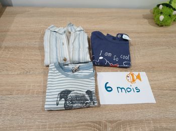 Lot t-shirt garçon 6mois