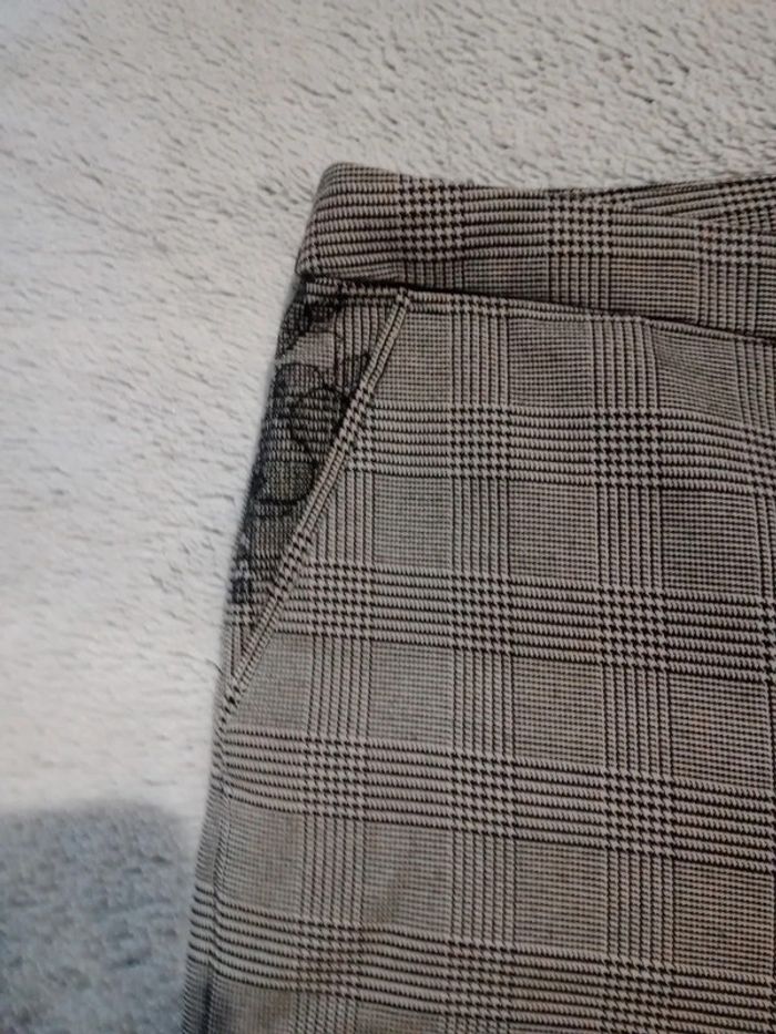 Pantalon cigarette 40 carreaux prince de galles c76 - photo numéro 10