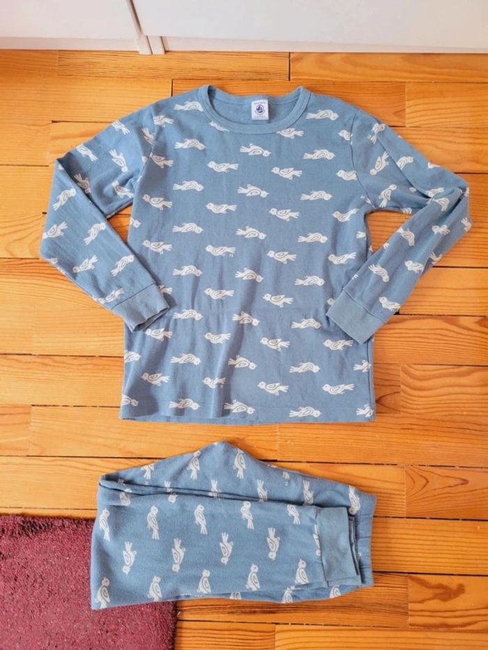 Pyjama Petit Bateau Coton bio 10 ans fille garçon pantalon et haut - photo numéro 7