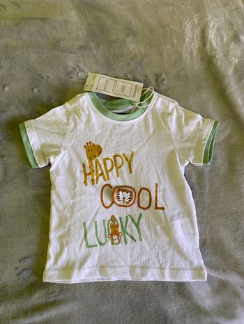 T-shirt à inscriptions bébé garçon, taille 18 mois