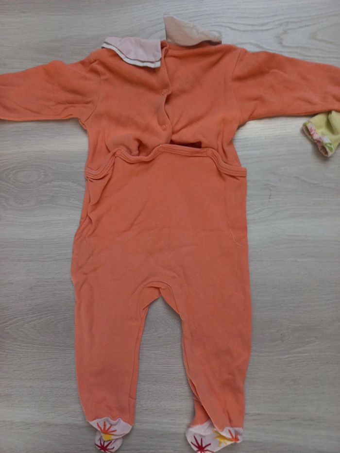 Lot de 3 pyjamas en coton fille 6 mois Kimbaloo - photo numéro 7