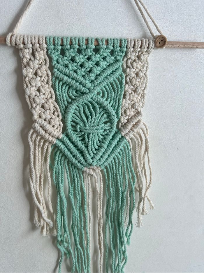 Décoration macramé murale