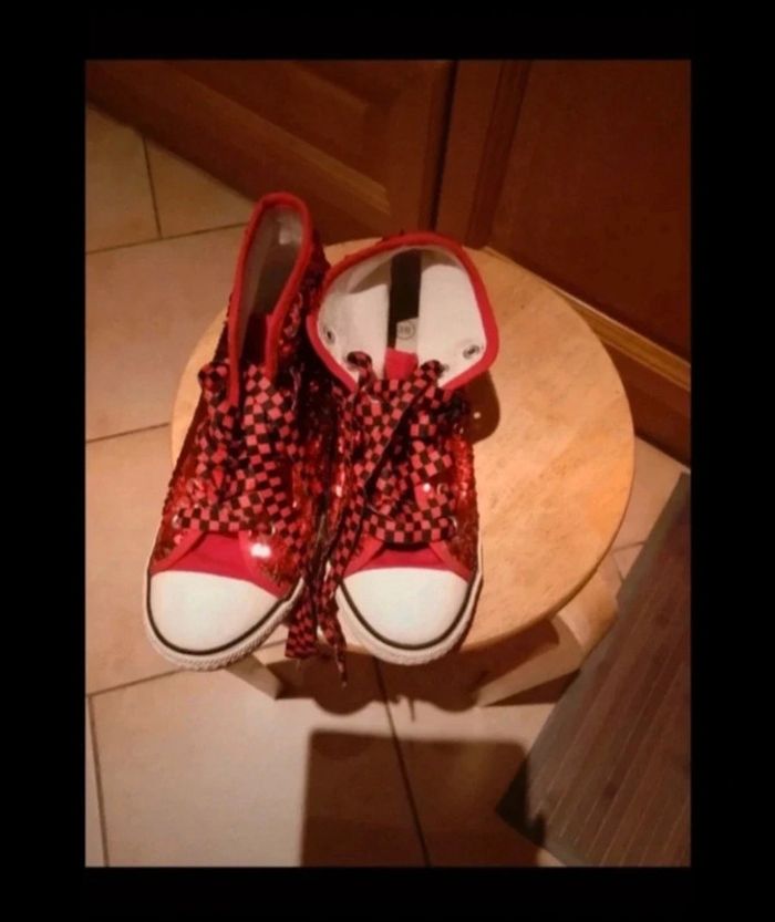 Baskets montantes à sequins - photo numéro 2