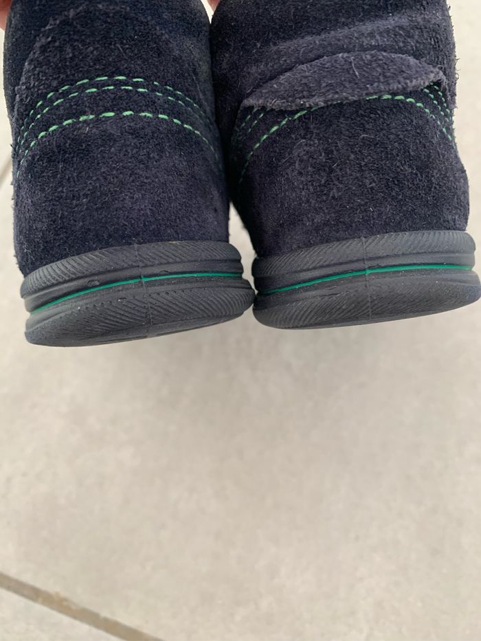 Bottines bleu en cuir taille 26 - photo numéro 4