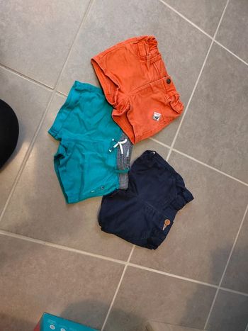 Lot short garçon 6 mois