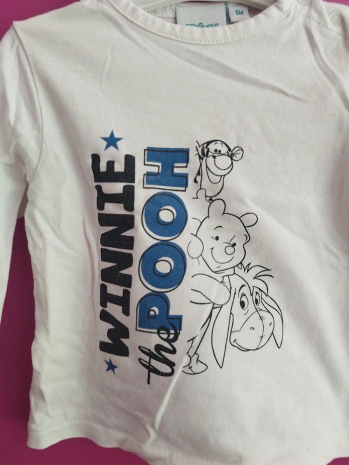 Tee-shirt manches longues Winnie Disney taille 6 mois b7 - photo numéro 2
