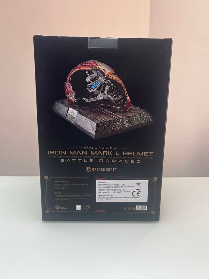 Casque Iron Man Mark L Battle Damage gamme Master Craft (MC-038) de Beast Kingdom - photo numéro 2