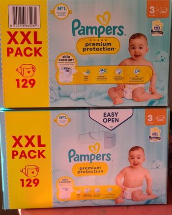 Couches pampers taille 3 premium protection
