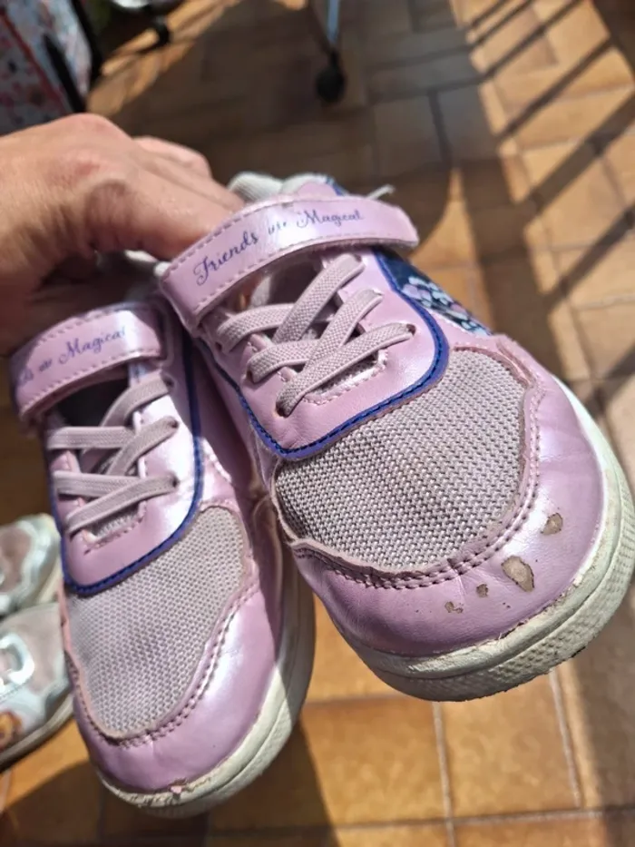 Lot de 2 paires de baskets enfant fille taille 28 asha stella - photo numéro 11