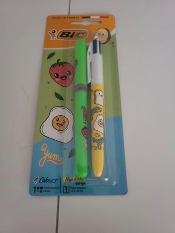 Duo stylo et surligneur bic